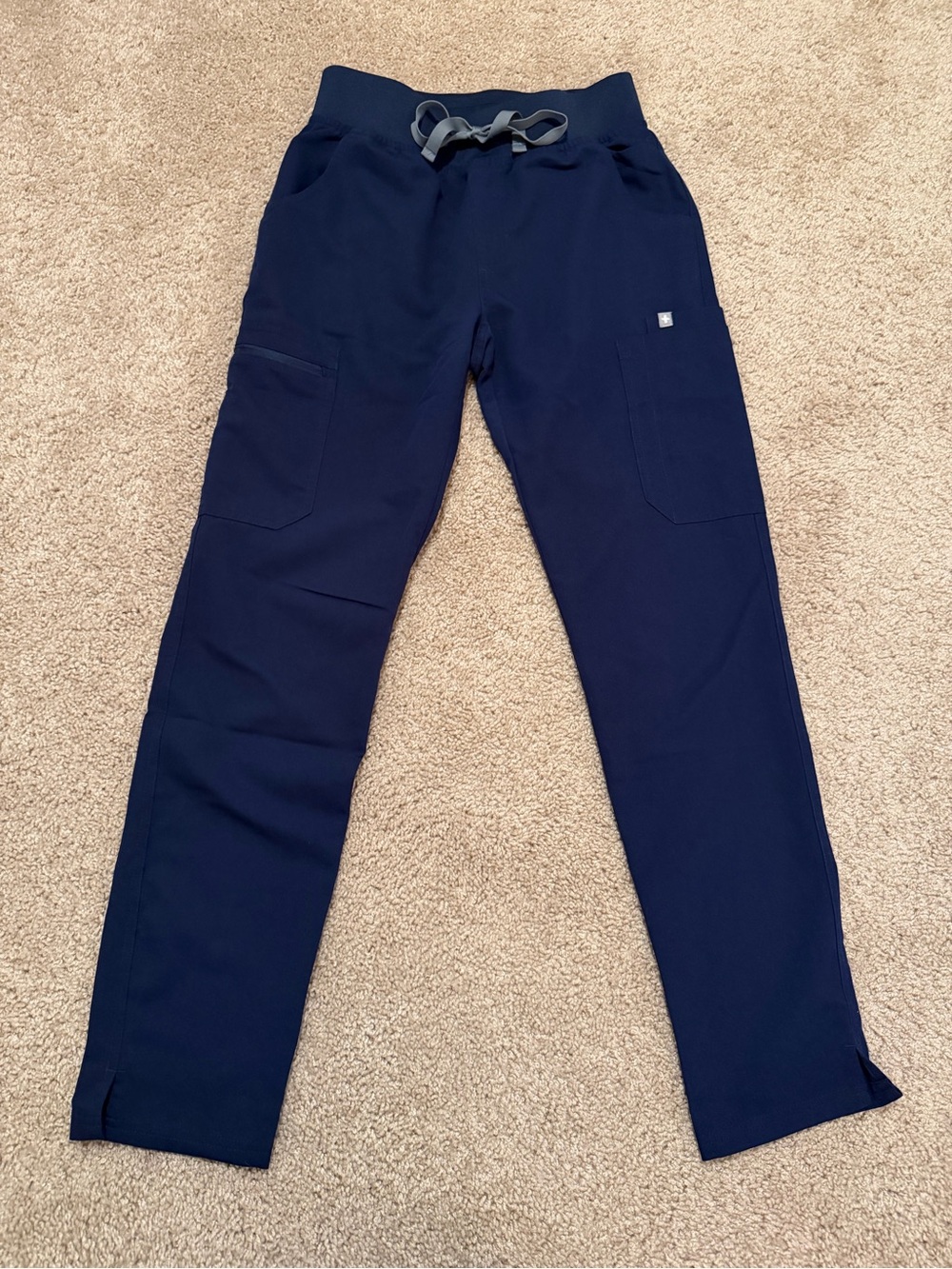 Figs Women's Skinny Scrub Pants in Navy Blue